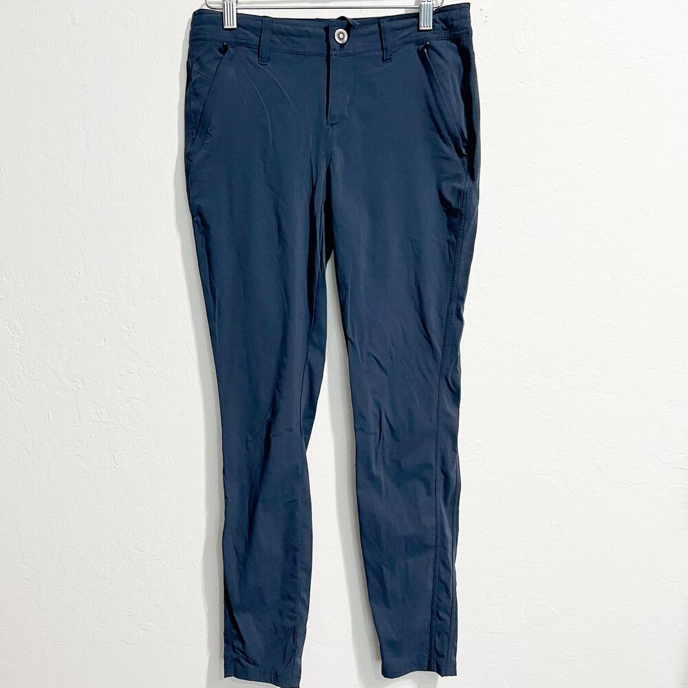 Kuhl Pants Womens Sz 2 Reg Innovair Hiking Slim Legging 6341 Blue Zipper Stretch